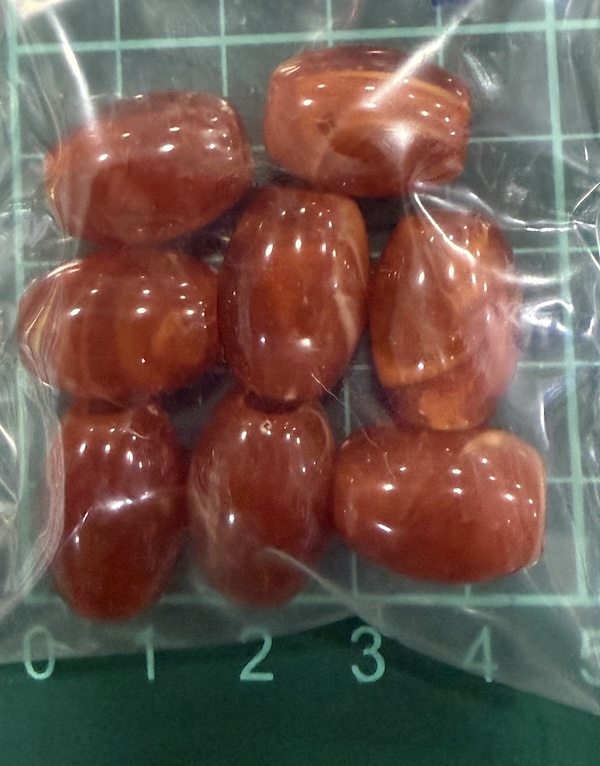 Bead Oval 20x15 mm Brown